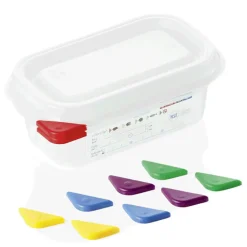 Vorratsbehälter GN 1/9 Set mit Deckel, PP - 0,6l / H 6,5cm (1 Stk.)