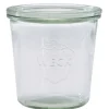 WECK-Glas mit Glasdeckel - 580ml / 10x10,5cm (6 Stk.)