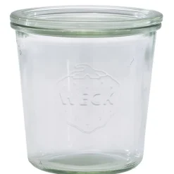 WECK-Glas mit Glasdeckel - 580ml / 10x10,5cm (6 Stk.)