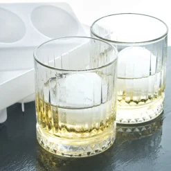 Whisky Ice Ball Set - 2 Whiskygläser + Kugel-Eisform