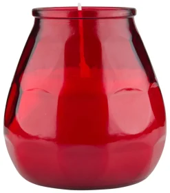 Windlicht Twilight, Bolsius Professional, 70 Std., 10,4x9,9cm - rot (1 Stk.)