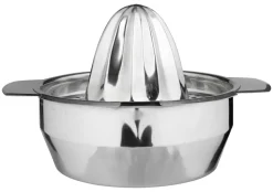 Zitruspresse,Saftpresse 2-tlg. - Edelstahl