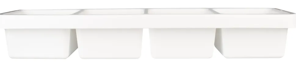 Zutatenbehälter weiß - 4 Behälter (0,6l)